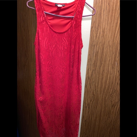 Red Racerback Dress - Picture 2 of 3